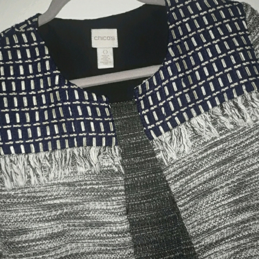 Fringed Blazer Top - Picture 3 of 4